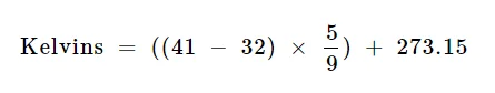 Fahrenheit to Kelvin Converter