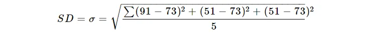 How to calculate standard deviation