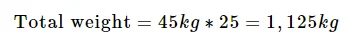 Total Weight