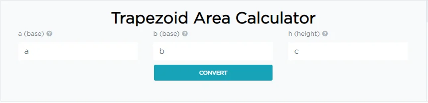 Trapezoid Area Calculator