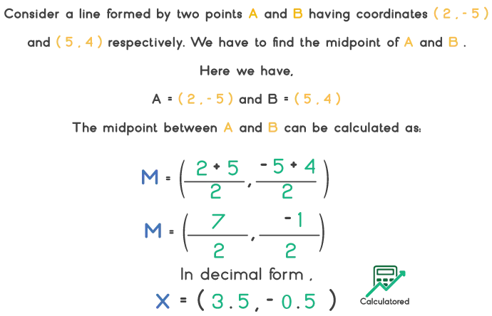 calculate midpoint