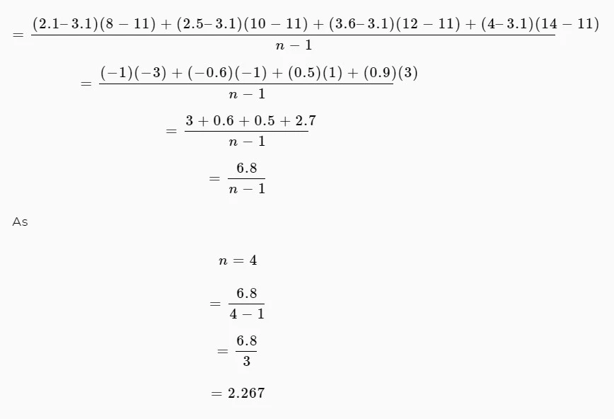 covariance equation