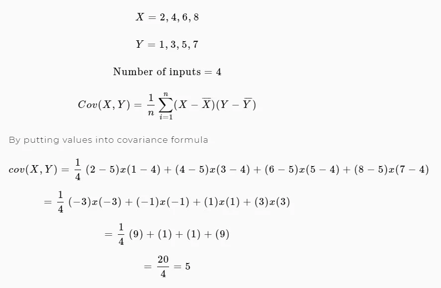 covariance equation