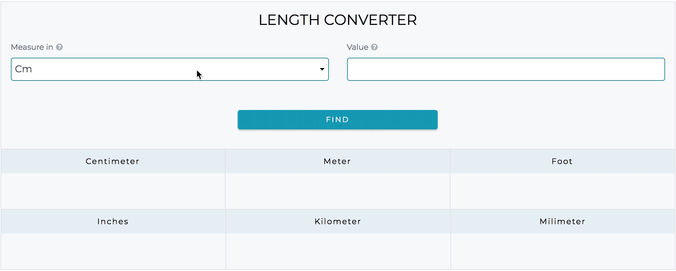 How to use length converter
