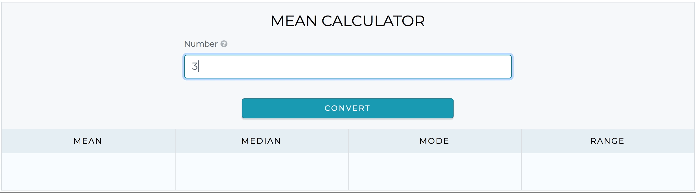 How to use mean converter