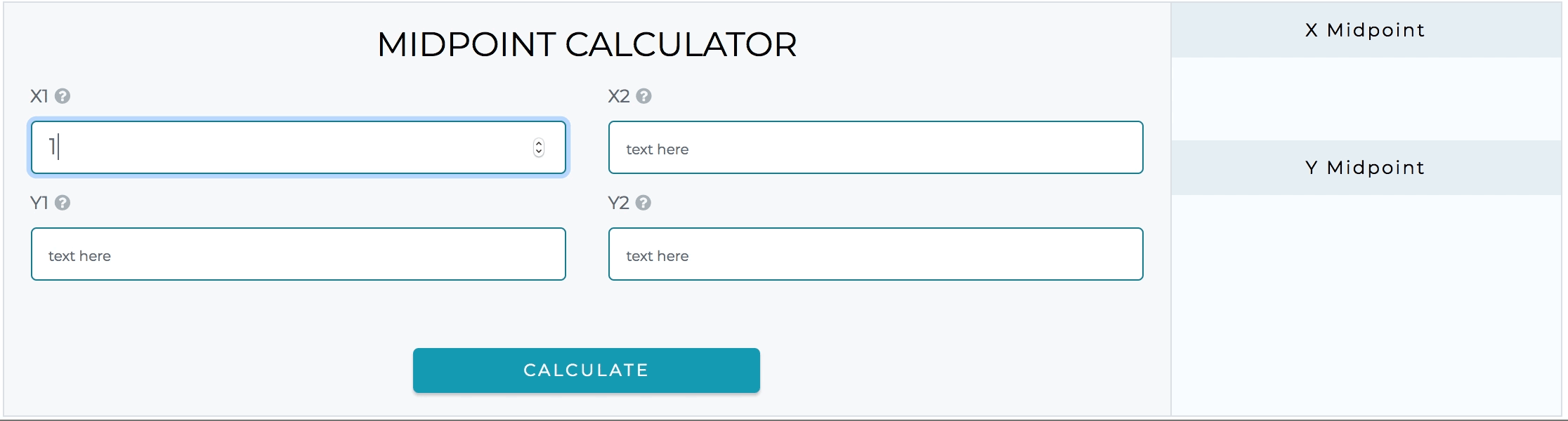How to use midpoint calculator
