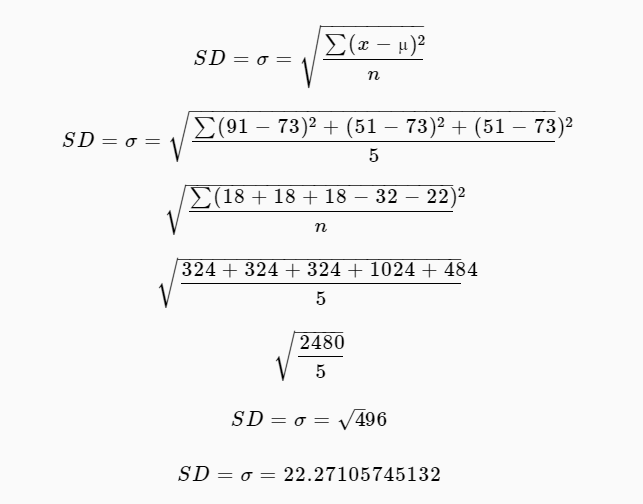 Standard Deviation Example