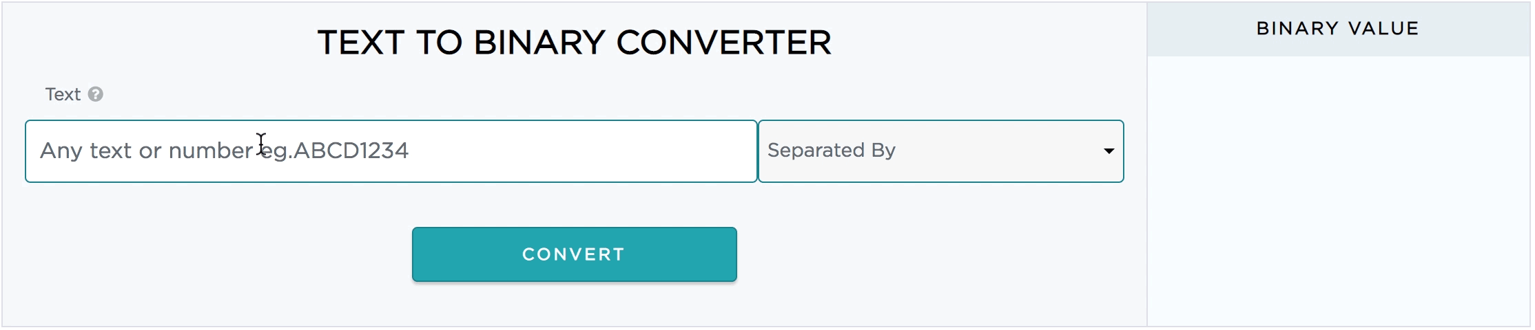how to use text to binay converter