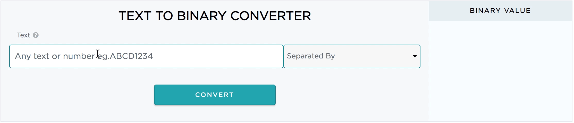 Text To Binary Converter | The Binary Calculator